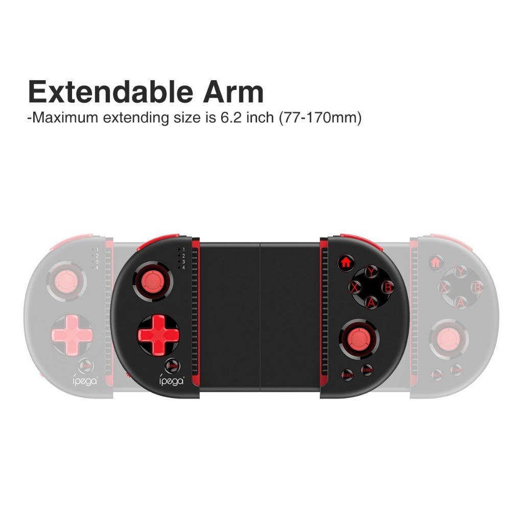  PG-9083S Bluetooth Telescopic Extendable Gamepad for  Smartphone/Tablet, Game Controller Joystick, compatible with Android/iOS  System. Directly Connect,easy to Operation